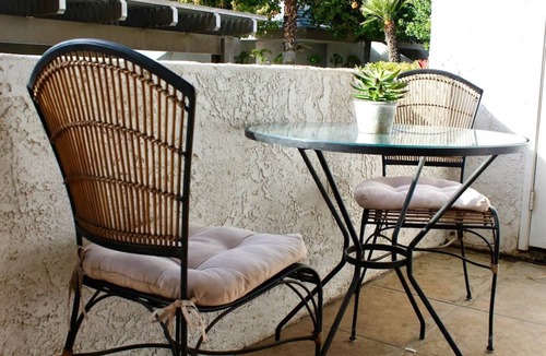 Palm Springs Condo | NEW LISTING Poolside Desert Condo Perfect for Long Term Stays