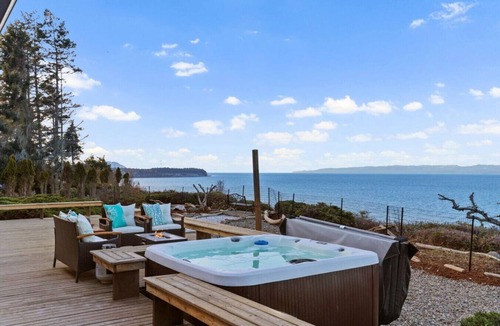 Port Angeles House | Oceanfront, Olympic National Park, Hot Tub+Game Rm