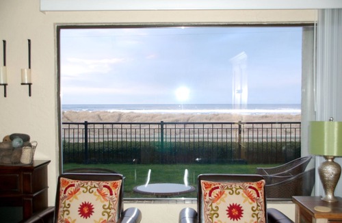 Seaside Condo | On the Promenade 1st floor. Spectacular Panoramic Ocean Views, Patio with grassy