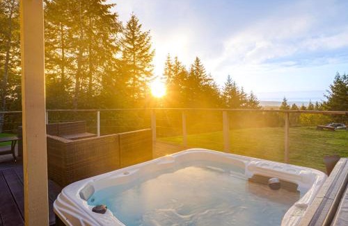 Langlois House | Pacific View Home: Hot Tub & Ocean/Valley Views!