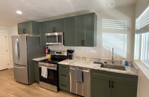 Sevier House | Paiute ATV Trailside Basement with Stunning Big Rock Candy Mountain Views