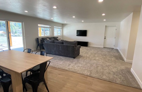 Sevier House | Paiute ATV Trailside Basement with Stunning Big Rock Candy Mountain Views