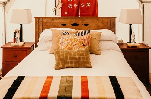 Virgin RV Rental | Private glamping venue, prohibition barn, pool, spa, horses and more