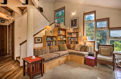 Belknap Springs House | River Views, Private Hot Springs Tub, Forest, Deck