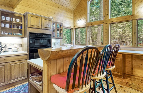 Wallowa County House | Riverfront home with deck, fireplace, & salt water hot tub- near hiking & lake