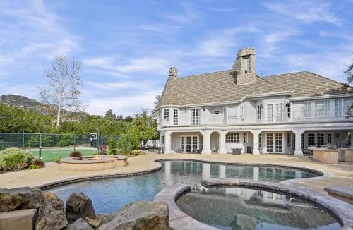 Chatsworth House | Royal Estate Near LA - Castle-Style 5BR with Pool,Hot Tub,Tennis