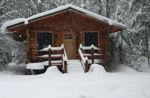 Nevada City Cabin | Rustic Woodland Log Cabin with Wood-Burning Stove in Nevada City, California