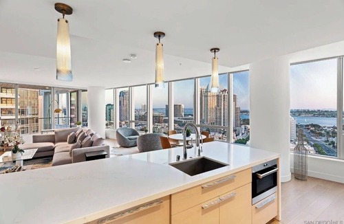 Downtown San Diego Condo | San Diego’s Finest Pacific Gate Waterfront Penthouse Living Bay to Mexico Views