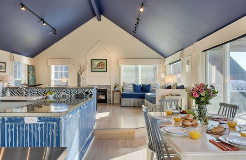 Tolovana Park House | Sea Cured | Beachside Retreat w/Hot Tub, Balcony Dining & Blue-Ceiling Charm