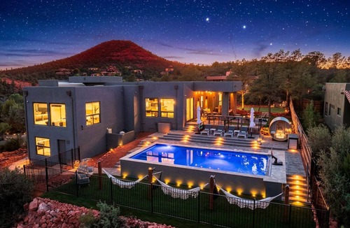 Sedona House | Sedona Dream Estate - 5BR Huge Pool/Spa/Firepit/Golf/Sauna