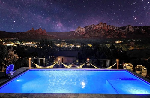 Sedona House | Sedona Dream Estate - 5BR Huge Pool/Spa/Firepit/Golf/Sauna