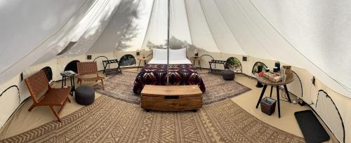 Carson Other | Spacious Dual Bell Tent Glamping Retreat with Forest Deck near Carson, Washington