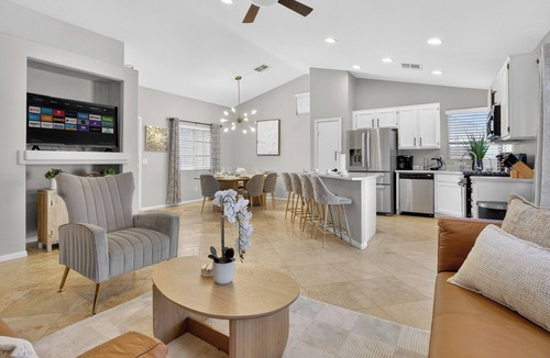 North Las Vegas House | Spectacular 5BR Home: Pool and Relaxing Space!