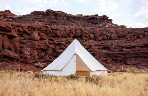 Moab RV Rental | Stunning Family Glamping Tent for a True Outdoor Experience on a Secluded Ranch in Moab, Utah
