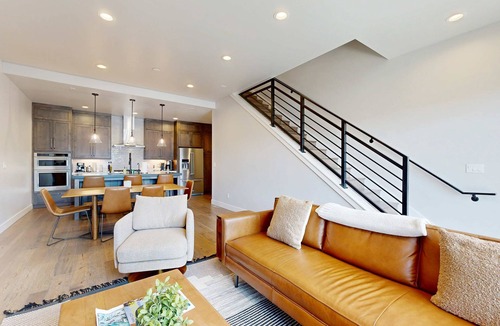 Hideout House | Stunning house with ski & lake views, private hot tub, private W&D