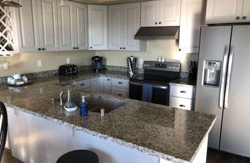 Blaine Apartment | Stunning sunset views over Drayton Harbor.