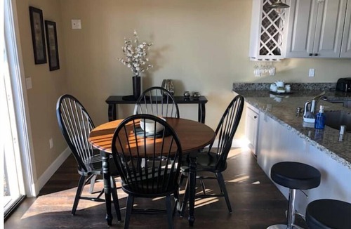 Blaine Apartment | Stunning sunset views over Drayton Harbor.