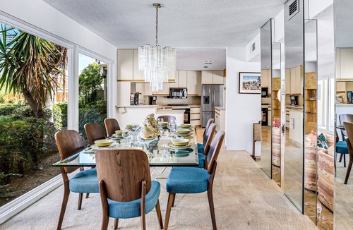Twin Palms House | Stylish Dog-Friendly Retreat W/High-Speed WiFi, Pool & Spa, & Pool Table