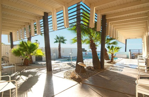 Desert Hot Springs Apartment | The Getaway 1BR #2: Pool, Mountain View, Kids/Pets welcome