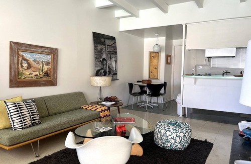 Desert Hot Springs Apartment | The Getaway 1BR #1: Pool, Mountain View, Kids/Pets welcome