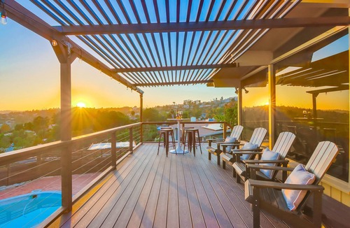 Mount Helix House | The Helix House | Pool & Mountain Views