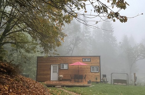 Umpqua House | Tiny House nestled into the Forest on 160 acre Playground.