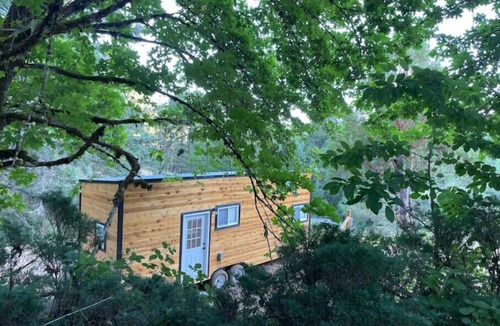 Umpqua House | Tiny House nestled into the Forest on 160 acre Playground.