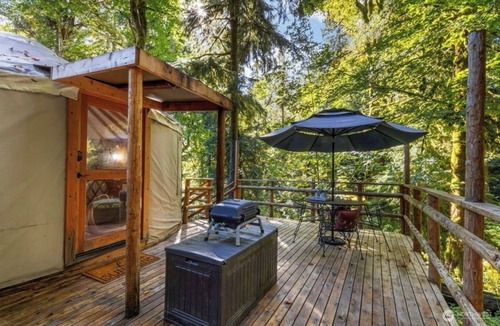 Belfair Cabin | Tranquil Forest Yurt Retreat in Washington State.