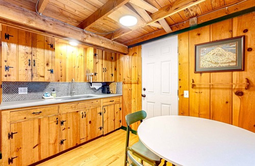 Government Camp House | Tranquil & historic cabin with fireplace & deck views - near skiing