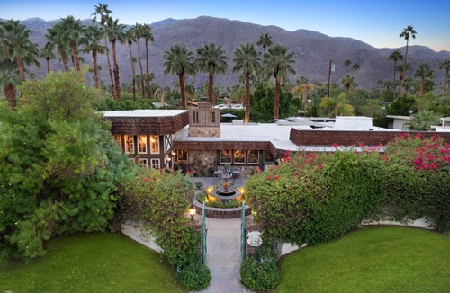 Warm Sands House | Tudor-Style Home on Manicured Grounds Near Downtown Palm Springs