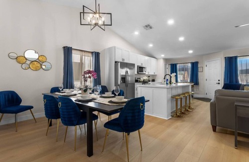 North Las Vegas House | Vegas Vacation 5BD-Pool, Spa, Games, and More!