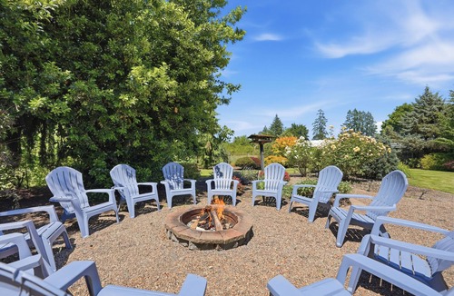 Carlton House | Vintage 5BR estate with hot tub, game room, fire pit, and winery access