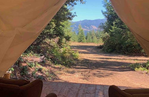 Blue Lake Cabin | Your own Private Camp. A unique experience. Sleeping cabin and Glamping tent!