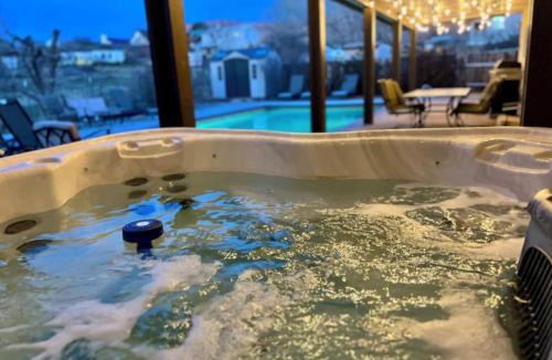 La Verkin House | Zion Family Retreat with Private Pool, Hot Tub and Game Room