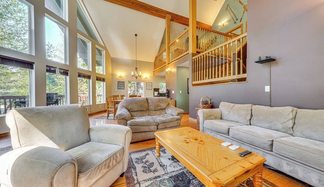 < 1 Mi to The Summit! A-Frame Getaway w/Mtn Views