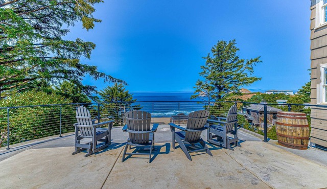 Amazing ocean view escape with seven bedrooms scenic patios and modern interior