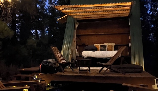 Amazing off grid A-frame in the woods in Goldendale