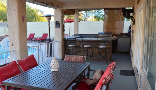 Beautiful house with pool and bbq/area, fire pit.