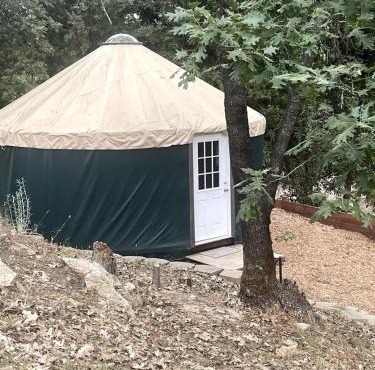 Cozy Yurt on a Hilltop Camping Compground for a Unique Glamping Getaway in North San Juan, California