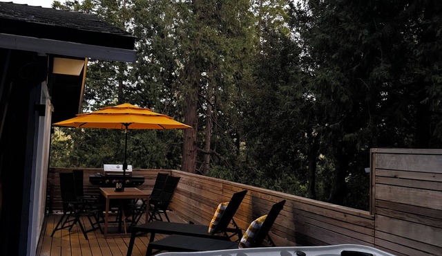 Elevated Mountain Cabin with Luxe Hot-tub