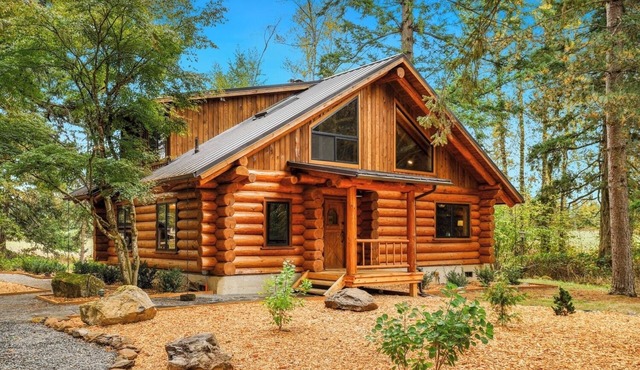 Experience the PNW in our newly remodeled Log Cabin