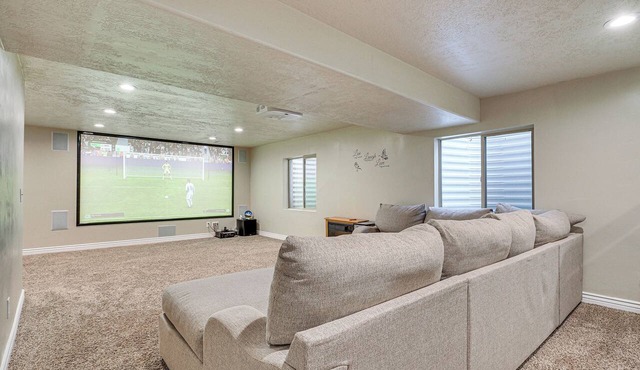 Home Theater & Patio: South Jordan Basement Unit