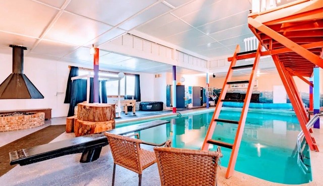 Indulge in the ultimate relaxation at our year-round private pool house.