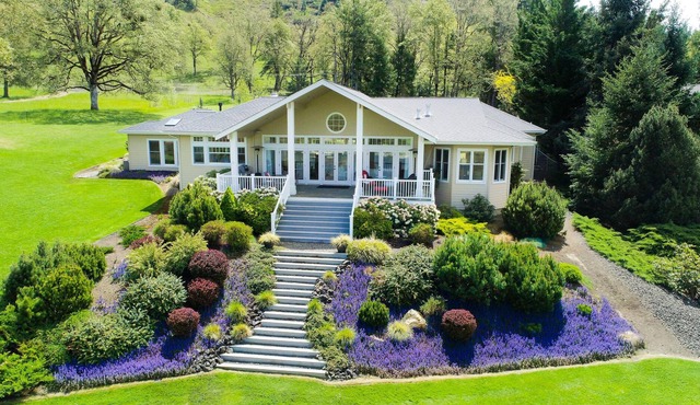 Luxe 2.64-Acre Estate | Huge Riverfront Deck | Chef’s Kitchen & Home Office