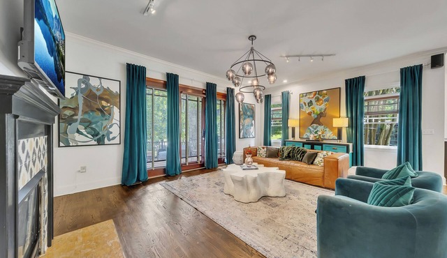 Modern eclectic 4BR, 3BA home in the heart of Inman Park.