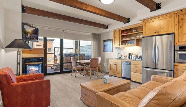 Newpark 315-A | Private Hot Tub | Kitchenette | Mountain & Preserve Views | Fireplace | Washer/Dryer