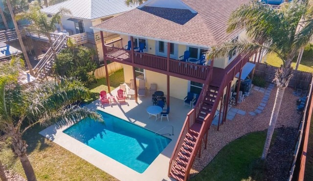 Ocean View Pool Home ~ Heated Pool ~ Steps to the Beach!