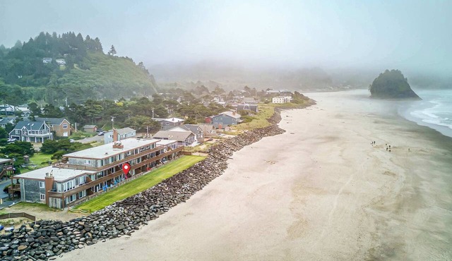 Oceanfront ground level condo with fireplace and updated kitchen dog friendly