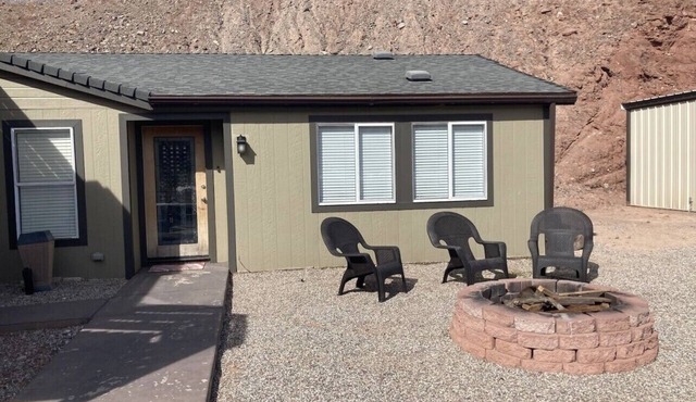 River house with desert view