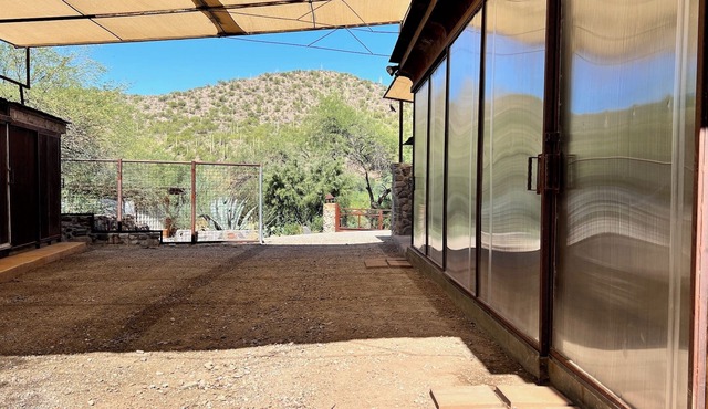 River side Container Home in the remote desert canyon of Aravaipa. SHARED YARD.